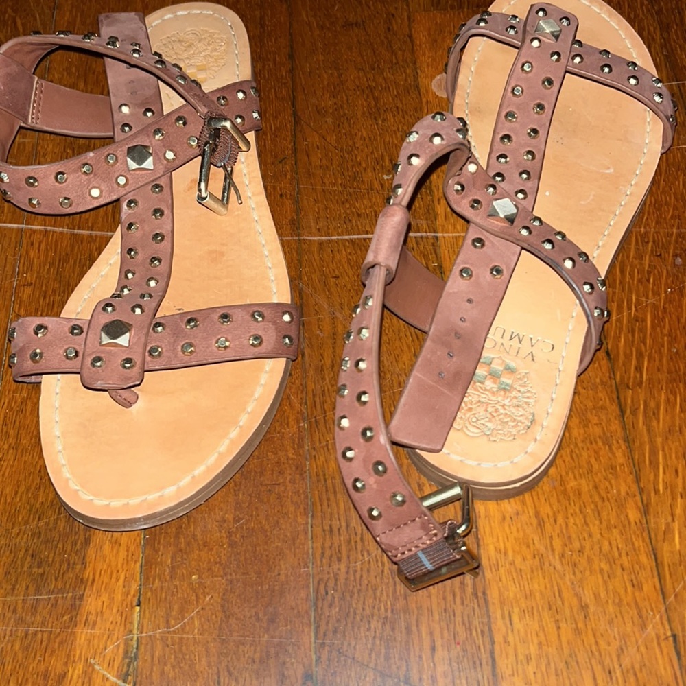 Vince Camuto Sandal 7m size 7 37 1/2 women’s open toe - Picture 2 of 16